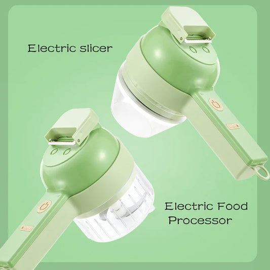 Cortador de Verduras Eléctrico 4 en 1 - Inalámbrico