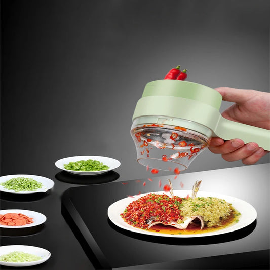Cortador de Verduras Eléctrico 4 en 1 - Inalámbrico