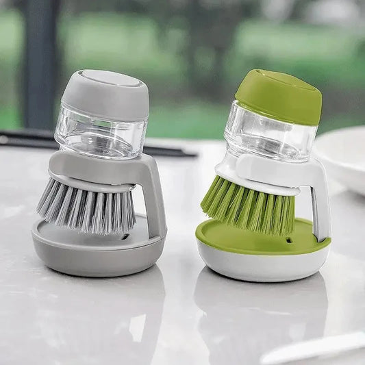 Cepillo Lavaplatos con Dispensador de Jabón - Cepillo Multiusos para Cocina