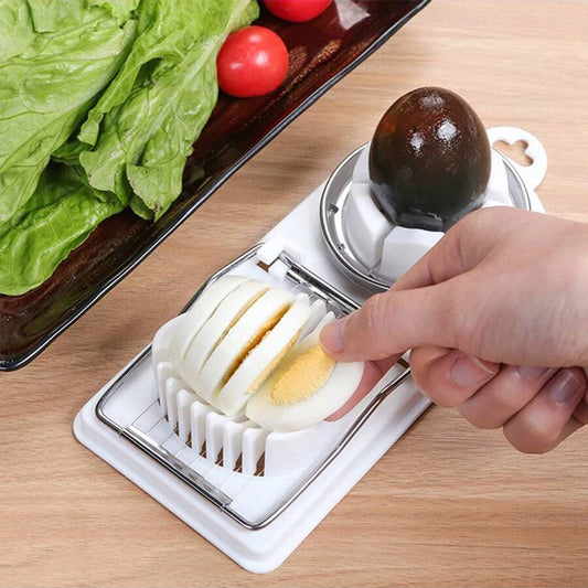 Cortador de Huevos Multifuncional 2 en 1 - Acero Inoxidable